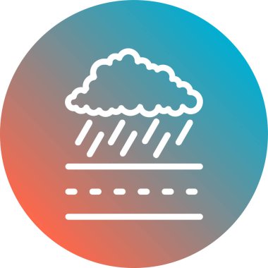 Bulut simgesi vektör illüstrasyonu