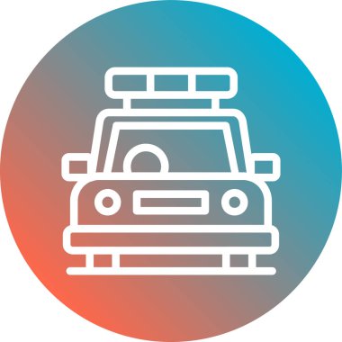 - Araba. Web simgesi basit illüstrasyon