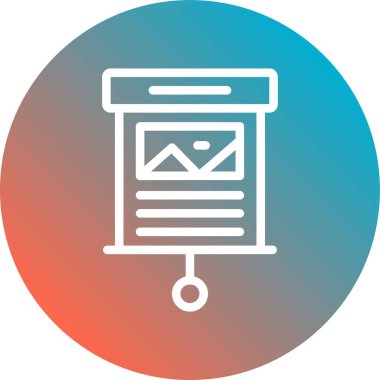 Reklam vektörü simgesi. düz simge illüstrasyonu