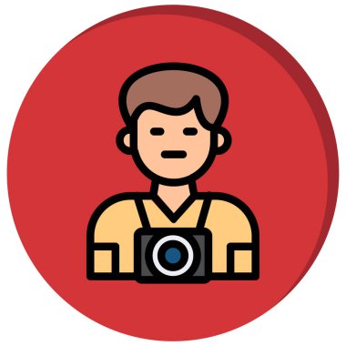 kamera fotoğrafçılığı simgesi - taslak biçimi