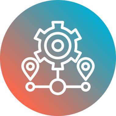 seo modern simgesinin vektör illüstrasyonu