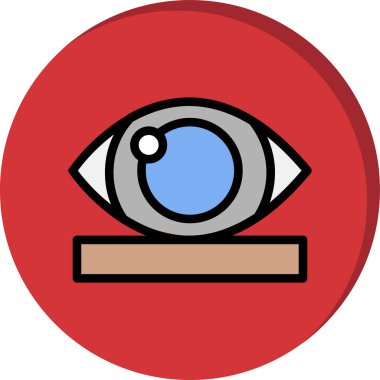 Moda stili izole edilmiş arkaplan içindeki göz simgesi