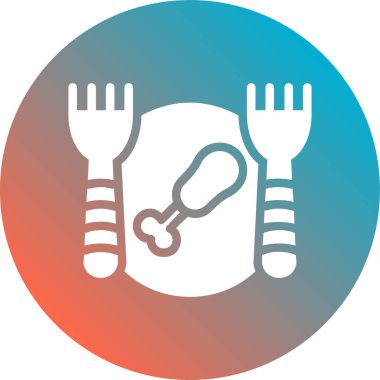 Gıda simgesinin vektör illüstrasyonu