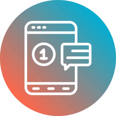 mobil uygulama simgesi soyut bir grupta izole edildi