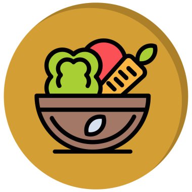 Yemek. Web simgesi basit illüstrasyon