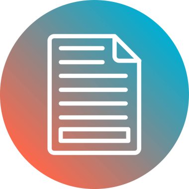 belge simgesi vektör illüstrasyonu.