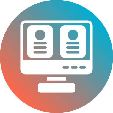 bilgisayar simgesi vektör illüstrasyonu