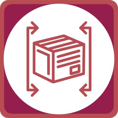 Kutu Simgesinin Vektör illüstrasyonu