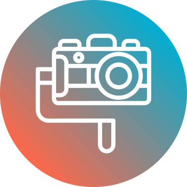 kamera simgesi vektör illüstrasyonu