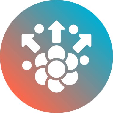 Kar tanesi. Web simgesi basit illüstrasyon