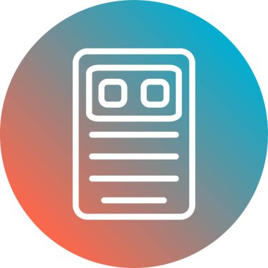 Modern simgenin vektör illüstrasyonu