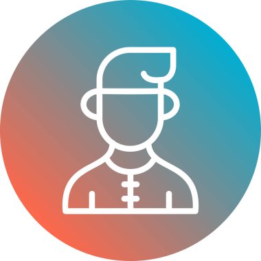 İnsan simgesinin vektör illüstrasyonu