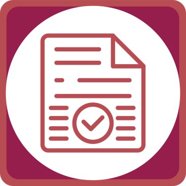 Kontrol listesi ikon vektör illüstrasyonu. basit vektör işareti.