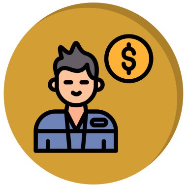 İş adamı. Basit tasarım