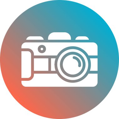 fotoğraf makinesi ikon vektör illüstrasyonu