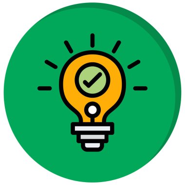 ampul simgesi vektör illüstrasyonu