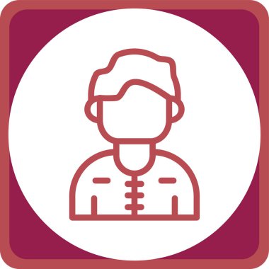 bir çerçeve içinde doktor vektör simgesi