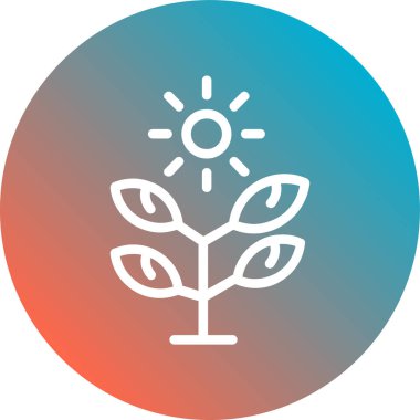 Ekoloji. Web simgesi basit illüstrasyon