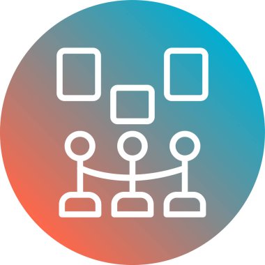 Modern simgenin vektör illüstrasyonu