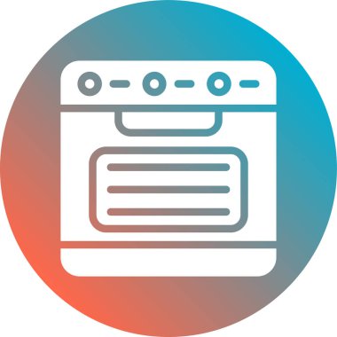 Fırın simge vektör çizim