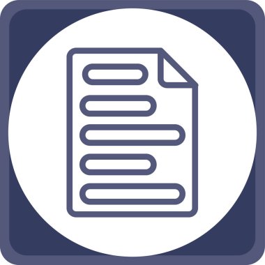 belge dosya simgesi ana hat biçiminde