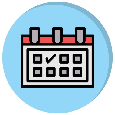 Randevu. Web simgesi basit tasarım