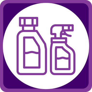 Sprey şişe. Basit tasarım