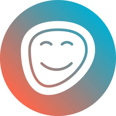 Bir erkek yüz simgesinin vektör illüstrasyonu