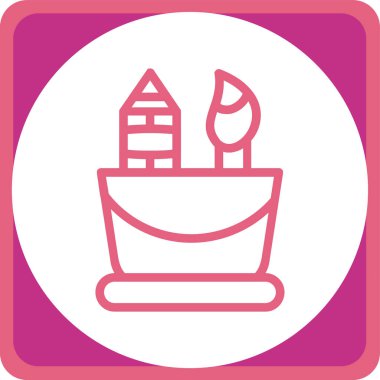 Modern simgenin vektör illüstrasyonu