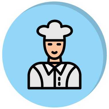 Şef vektör illüstrasyonu, simge tasarımı