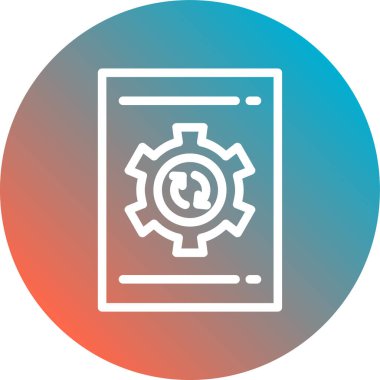 vector settings icon illustration