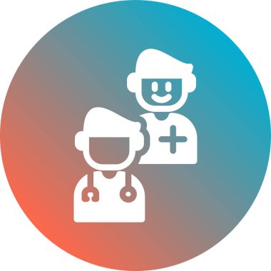 doktor simgesi, vektör illüstrasyonu