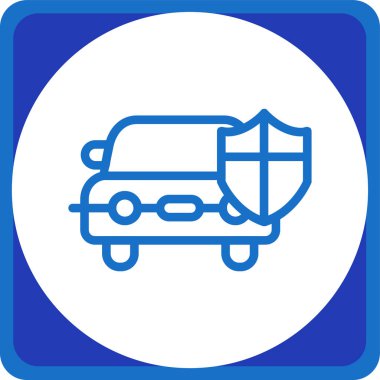 araba simgesi vektör illüstrasyonu