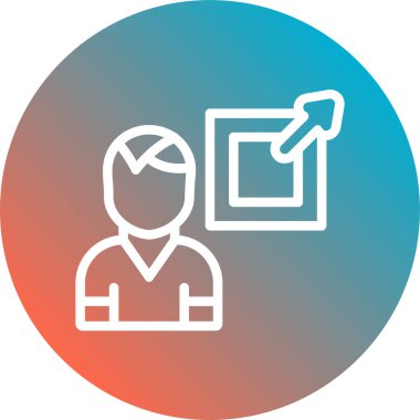 iş simgesi soyut bir grupta izole edildi