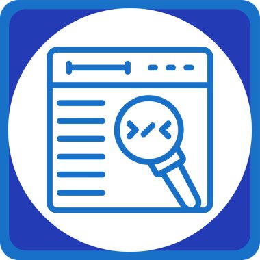 Ara. Web simgesi basit illüstrasyon