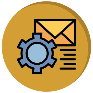 E-posta pazarlama. Basit illüstrasyon