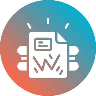 Belge simgesinin vektör illüstrasyonu