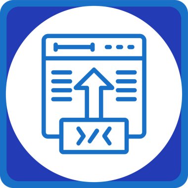 Web simgesi, tasarımın vektör illüstrasyonu