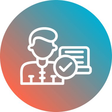 Özet Arkaplanda İzole Liste Simgesi Denetle