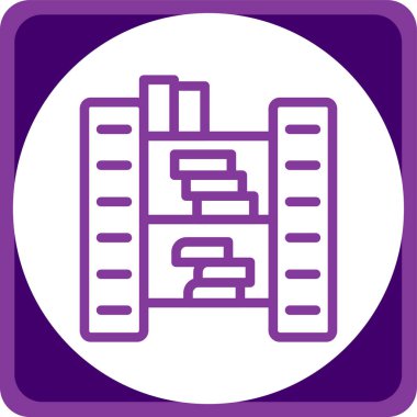 Kitap Simgesi. Vektör İllüstrasyonu