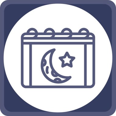 ramadan ikon vektör illüstrasyonu