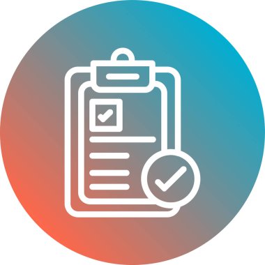 Yapılacaklar listesi simgesi soyut bir grupta izole edildi