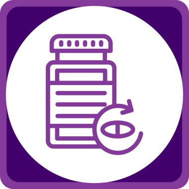 Benzin pompalı mor çizgi ikonu.