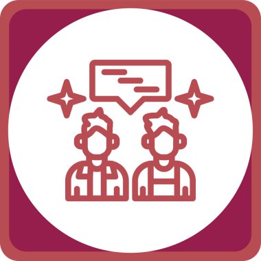 Bir grup insanın vektör çizimi