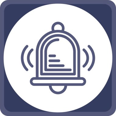 Çan simgesi, vektör illüstrasyonu basit tasarım