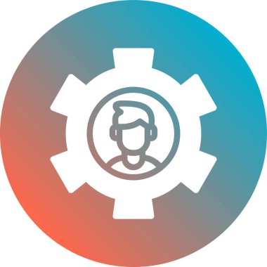 Dairesel tekerleği olan bir adamın vektör çizimi