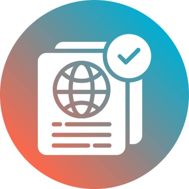 belge vektör simgesi tasarımı