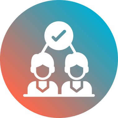 Ekip çalışması simge vektör çizim