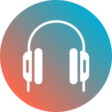 kulaklık düz vektör simgesi