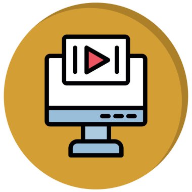 ok simgesi vektör illüstrasyon tasarımlı video kamera